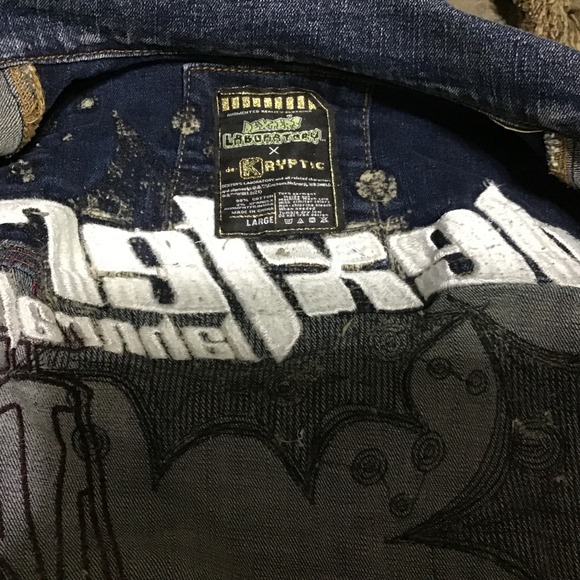 Dexter's Laboratory x deKryptic Cartoon Network Sequin Distressed Denim Jacket L - Picture 6 of 12